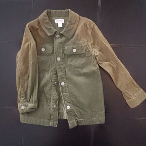 Cat & Jack Kids' Olive Green Corduroy Shirt